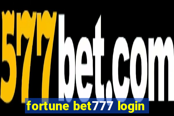 fortune bet777 login